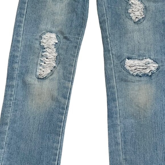 Lucky Brand Zoe Legging Girls Size 10 Distressed Denim Jeans - Picture 4 of 4